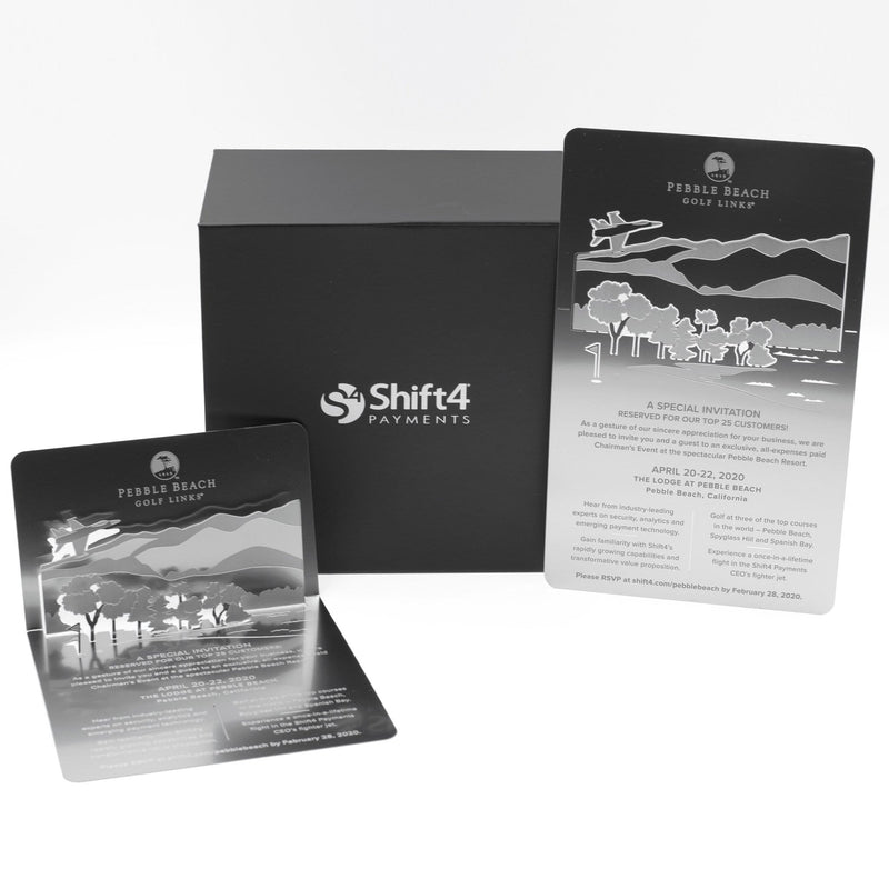 Shift4 Payments President's Club Invitation in Magnetic Box