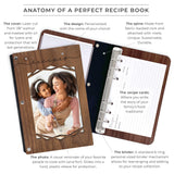 Recipe Book with Recipe Cards and Wood Cover