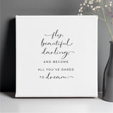 Fly Beautiful Darling Canvas Print for Woman Business Owner