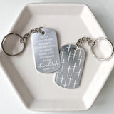 John 3:16 Keychains Silver For God So Loved the World