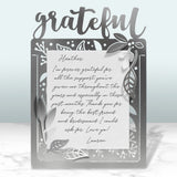 CLEARANCE Grateful Folding Metal Card