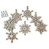 Wood Snowflake Winter Decoration