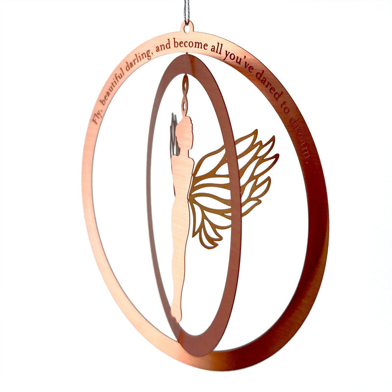 Angel Rose Gold Ornament Gift for Graduate
