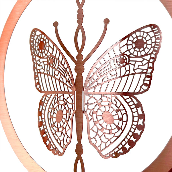 Butterfly Rose Gold Ornament for Trauma Support Gift
