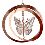 Butterfly Rose Gold Ornament for Cancer Support