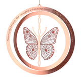 Butterfly Rose Gold Ornament for Women