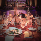 Rose Gold Metal Building Table Centerpieces