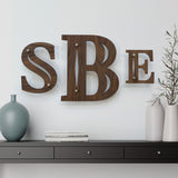 Wood Letters Wall Art with Standoffs