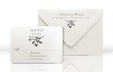 Wedding Invitation RSVP Card and Envelope for Butterfly Invitation