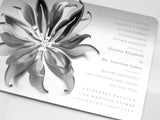 Unique Invitations Made from Metal with Garden Theme