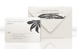 Wedding Invitation RSVP Card and Envelope for Lily Invitation