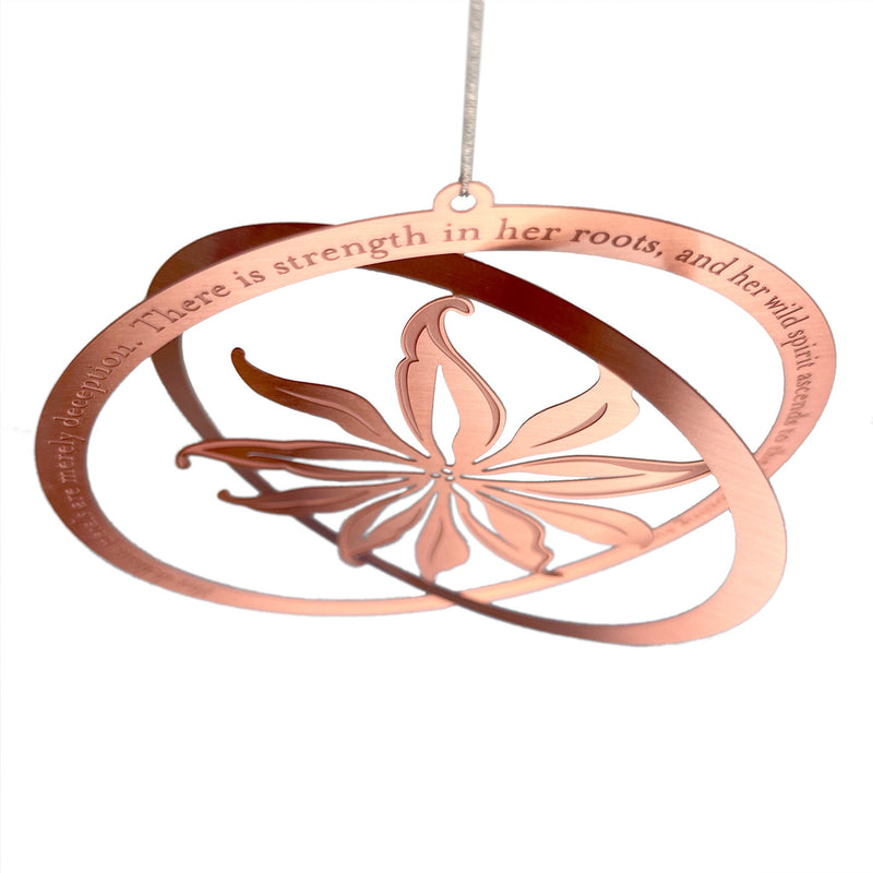 Lily Rose Gold Ornament Gift for Grandma