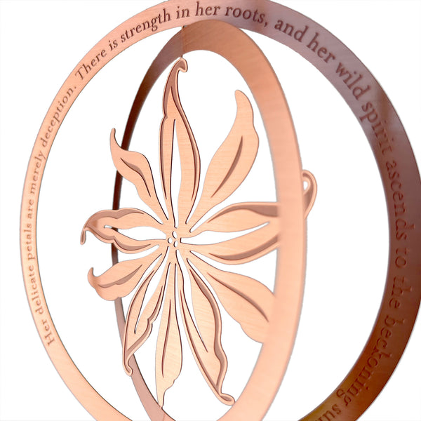Lily Rose Gold Ornament for Mom