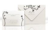 Wedding Invitation RSVP Card and Envelope for Nature Invitation