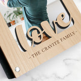 "Love" Hardwood Photo Journal - Personalizable