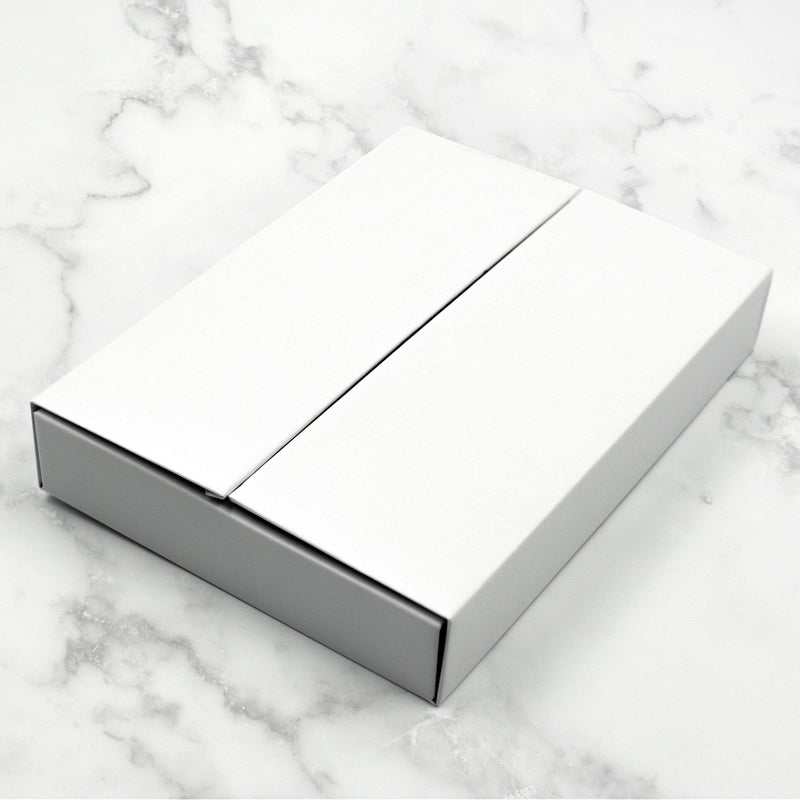 White Magnetic Gift Box for Invitations, Cards, and Jewelry
