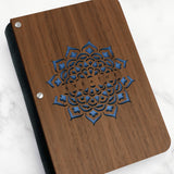 Mandala Notebook with Wood Cover