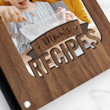 "Mom’s Recipes" Hardwood Photo Recipe Book