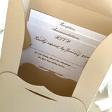 Wedding Insert Cards with Custom Invitation Box