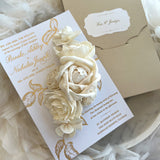 Sola Flower Invitation with Custom Invitation Box