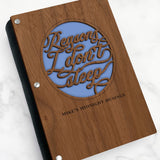 "Reasons I Don’t Sleep" Hardwood Funny Journal - Personalizable