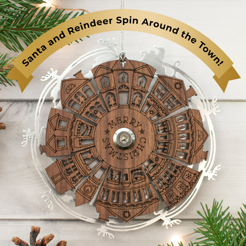 Spinning Santa Ornament