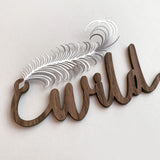 Wild and Free Wall Art with Silver Metal Accents