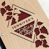 Grapevines Hardwood Wine Journal - Personalizable - WS