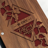 Wine Tasting Journal with Walnut Wood Cover