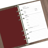 Wine Notes Refill Pack for Wine Journal