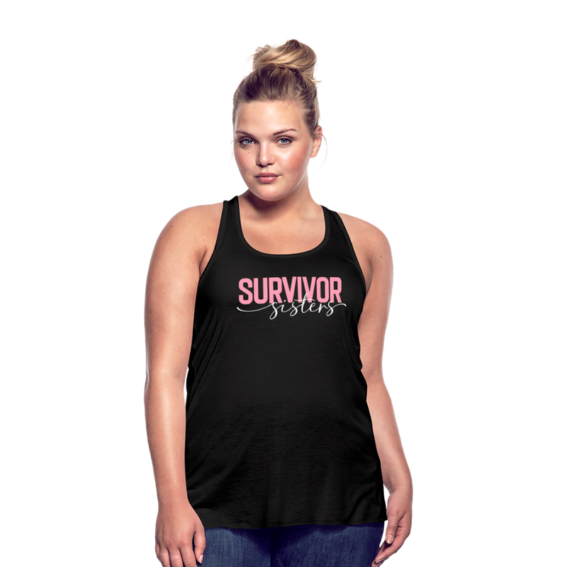 Survivor Sisters Cancer Support Women's Flowy Tank Top - black